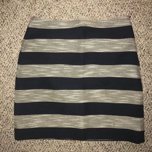 Loft striped mini skirt